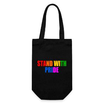 Stand with pride - Sac à bouteille - noir - Devant