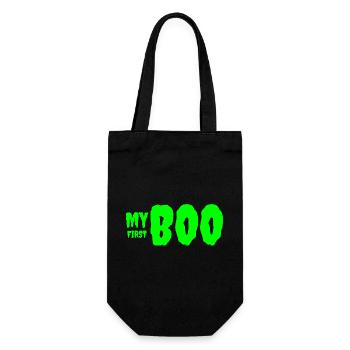 Vibrant Green Growth Typography Tee - Gift Bag for Bottles - black - Front