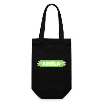 Ariela als Geschenkidee - Geschenkbeutel für Flaschen - Schwarz - Vorne