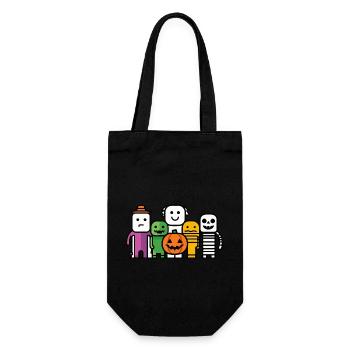 Bande dessinée de fête d’Halloween - Sac à bouteille - noir - Devant