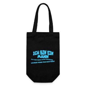 I'm a man, forget things humor - Gift Bag for Bottles - black - Front