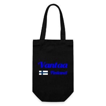 Vantaa Finland Print - Gift Bag for Bottles - black - Front