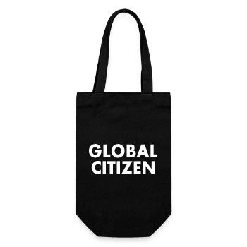 global citizen - Geschenkbeutel für Flaschen - Schwarz - Vorne