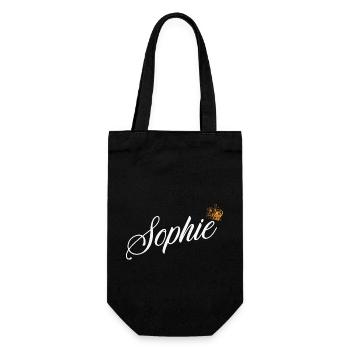 Sophie Name for Women Kids Toddlers - Sophie - Gift Bag for Bottles - black - Front
