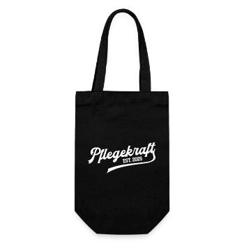 Pflegekraft 2025 Pflegehelfer Ausbildung PFK Beruf - Geschenkbeutel für Flaschen - Schwarz - Vorne