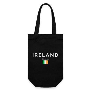 Flag of Ireland, Irish Pride - Gift Bag for Bottles - black - Front