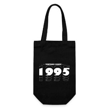 Proudly Celebrating 1995 - Vintage 30 Years of - Gift Bag for Bottles - black - Front