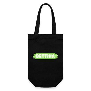 Geschenk für Bettina - Geschenkbeutel für Flaschen - Schwarz - Vorne