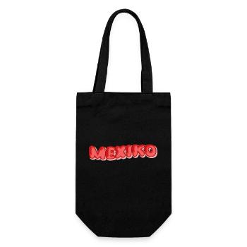 Urlaub Mexiko - Geschenkbeutel für Flaschen - Schwarz - Vorne