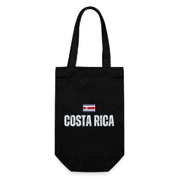 I love Costa Rica, Costa Rica Flagge - Geschenkbeutel für Flaschen - Schwarz - Vorne