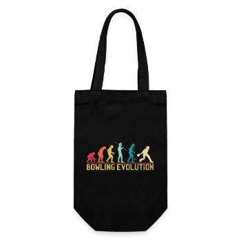 Bowlers Evolution Reise Poster - Geschenkbeutel für Flaschen - Schwarz - Vorne