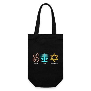 Hanoukka Hanoukka Hanoucca - Sac à bouteille - noir - Devant