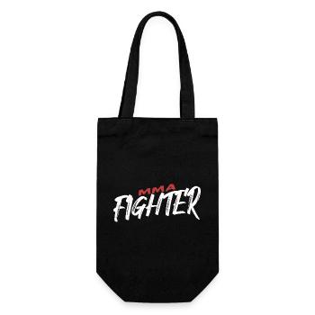 MMA Fighter Power Statement - Geschenkbeutel für Flaschen - Schwarz - Vorne