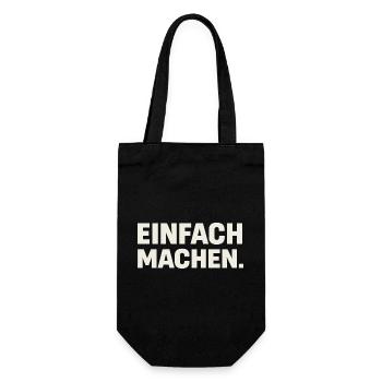 Einfach Machen Großbuchstaben - Geschenkbeutel für Flaschen - Schwarz - Vorne
