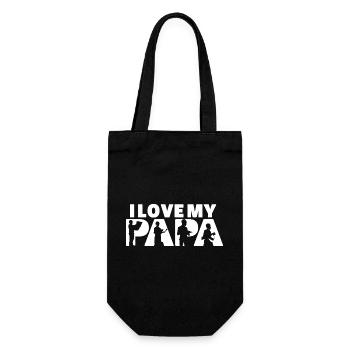I Love My Papa Architect Construction Papa - Gift Bag for Bottles - black - Front