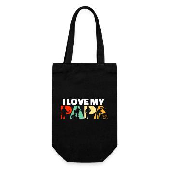 J’adore le design de mon Papa Mechanic - Sac à bouteille - noir - Devant