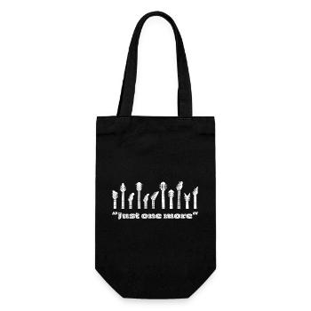 "Just One More" Cool Gift for the Guitarist - Gift Bag for Bottles - black - Front