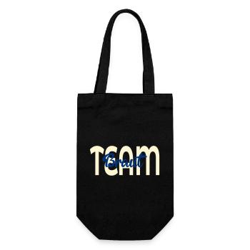 Team Bridal Wedding - Gift Bag for Bottles - black - Front