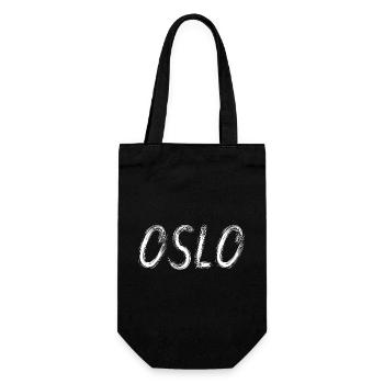 Oslo en pinceau urbain - Sac à bouteille - noir - Devant
