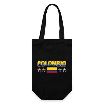 Colombian Flag Colombia Flag - Gift Bag for Bottles - black - Front