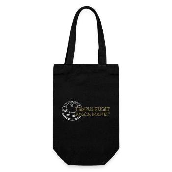 Tempus Fugit Amor Manet Temps Passe Amour Reste - Sac à bouteille - noir - Devant