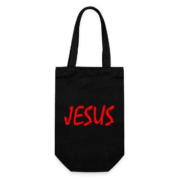 Jesus - Geschenkbeutel für Flaschen - Schwarz - Vorne