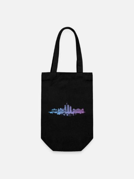 Berlin Brandenburg Gate Capital - Gift Bag for Bottles - black