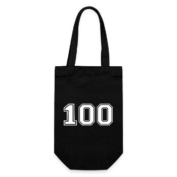 100 - Geschenkbeutel für Flaschen - Schwarz - Vorne