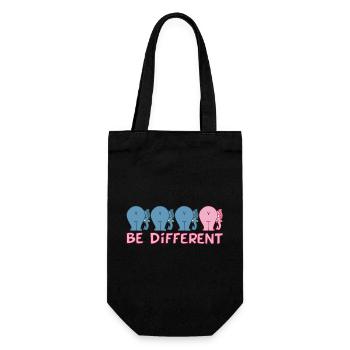 Ein anderer Elefant - Geschenkbeutel für Flaschen - Schwarz - Vorne