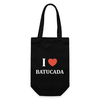Humour tambour batucada - Sac à bouteille - noir - Devant