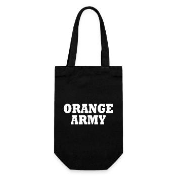 Orange army - Gift Bag for Bottles - black - Front