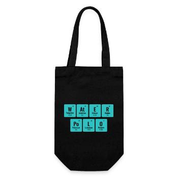 Water Polo Periodic Table Of Elements Aquatic Polo - Gift Bag for Bottles - black - Front