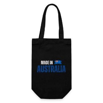 Fabriqué en Australie, fierté australienne - Sac à bouteille - noir - Devant