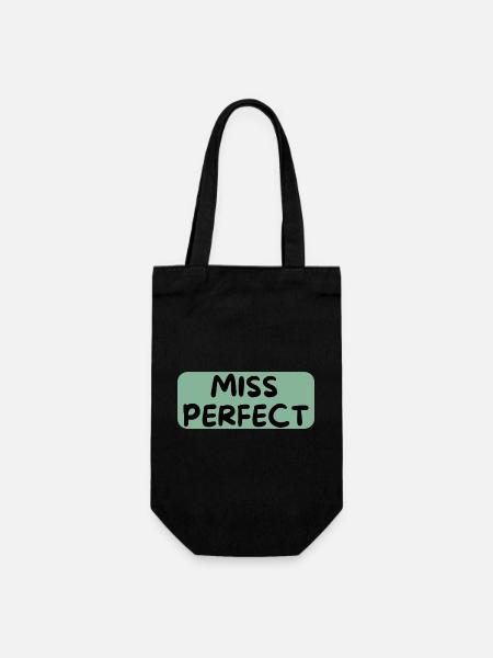 Miss Perfect - Geschenkbeutel für Flaschen - Schwarz