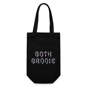 Goth Baddie! Goth Girl Gothic Aesthetic - Gift Bag for Bottles - black - Front