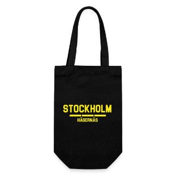 Stockholm Hägernäs City Skyline - Geschenkbeutel für Flaschen - Schwarz - Vorne