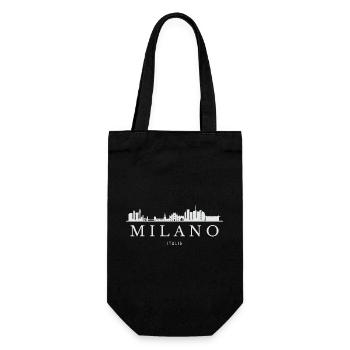 Milan Skyline, Milan Italy - Gift Bag for Bottles - black - Front