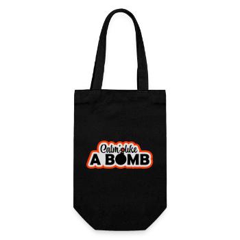 Calm Like Bomb Paradox Irony Humor Explosive Joke - Gift Bag for Bottles - black - Front