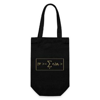 Quantum Physics Quantum Physics Quantum Leap - Gift Bag for Bottles - black - Front