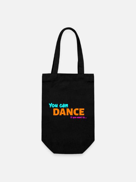 You can dance - Gift Bag for Bottles - black