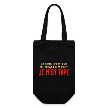 Overall I don't care - Gift Bag for Bottles - black - Front