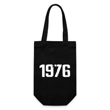 1976 - Awesome since 1976 - Gift Bag for Bottles - black - Front