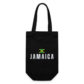 Drapeau jamaïcain, patriote jamaïcain - Sac à bouteille - noir - Devant