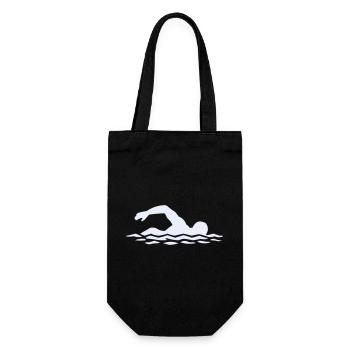 Float silhouette in water - Gift Bag for Bottles - black - Front