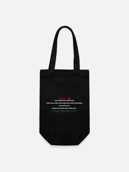 Error 418: User Too Delulu - Geschenkbeutel für Flaschen - Schwarz