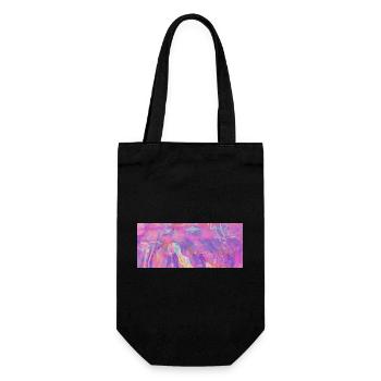 Farbstrudel Neon Wellen - Gift Bag for Bottles - black - Front
