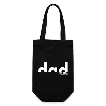 Dad Est. 2026 Limited edition | Vater | Vatertag - Geschenkbeutel für Flaschen - Schwarz - Vorne