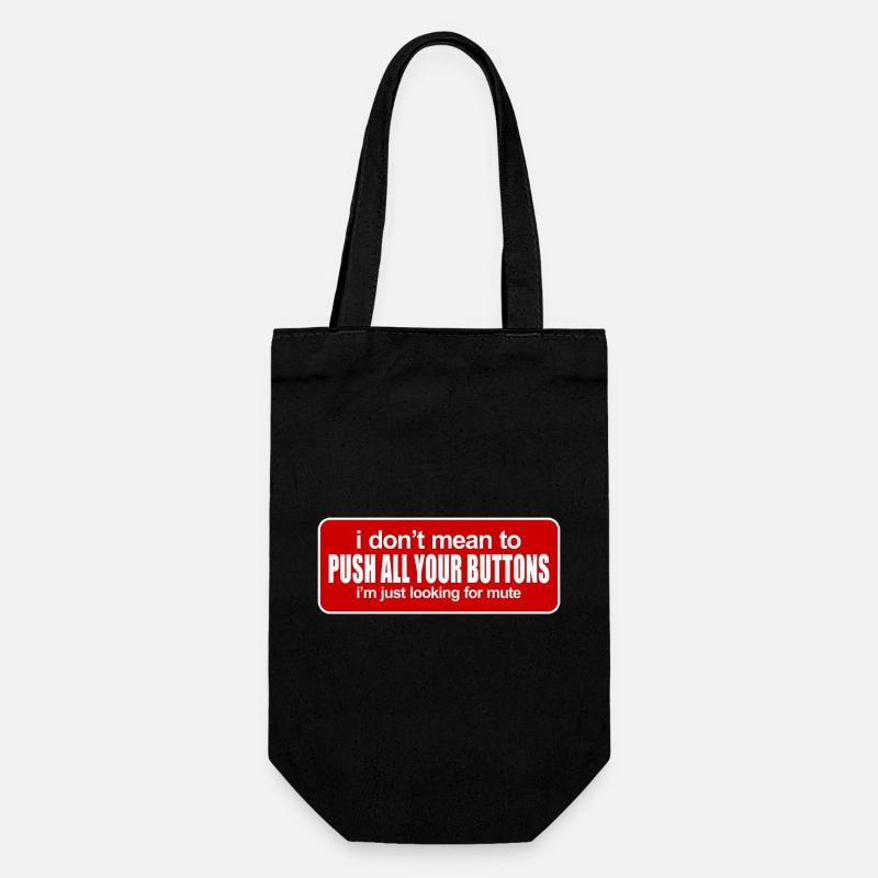 Funny Joke - Gift Bag for Bottles - black