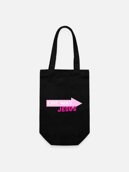 Einweg-Jesus-Pfeil - Geschenkbeutel für Flaschen - Schwarz