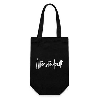 Altersteilzeit - Geschenkbeutel für Flaschen - Schwarz - Vorne